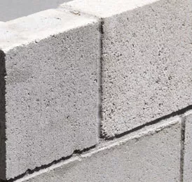 Mur de blocs de béton